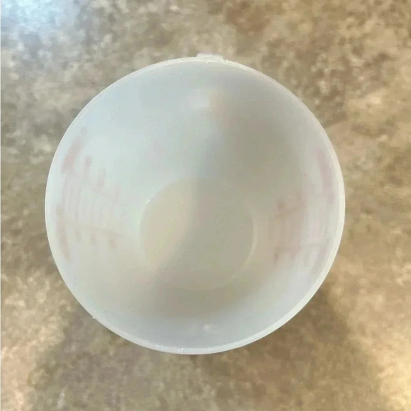 Tupperware Wet Dry 8 oz Double Measuring Cup 860 Red Letter Double Side Vintage - Picture 6 of 7